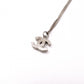 CHANEL Necklace, Metal, Rhinestone, Silver, CC Necklace