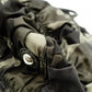 PRADA Handbag, Leather and Nylon, Gathered, Green-Toned Camouflage