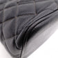 CHANEL Medallion Tote, Caviar Leather, Matelassé Tote Bag, Silver Hardware, Black