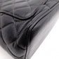 CHANEL Medallion Tote, Caviar Leather, Matelassé Tote Bag, Silver Hardware, Black