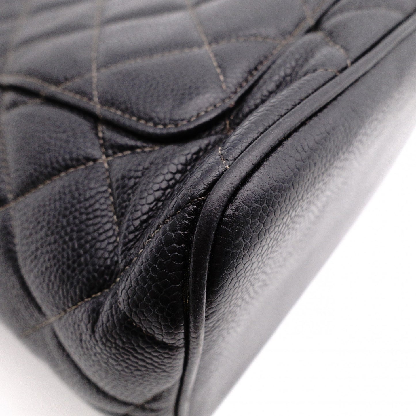 CHANEL Medallion Tote, Caviar Leather, Matelassé Tote Bag, Silver Hardware, Black