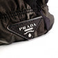 PRADA Handbag, Leather and Nylon, Gathered, Green-Toned Camouflage