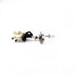 CHANEL Earrings, Metal, Faux Pearls, Beige, Black, Coco Chanel