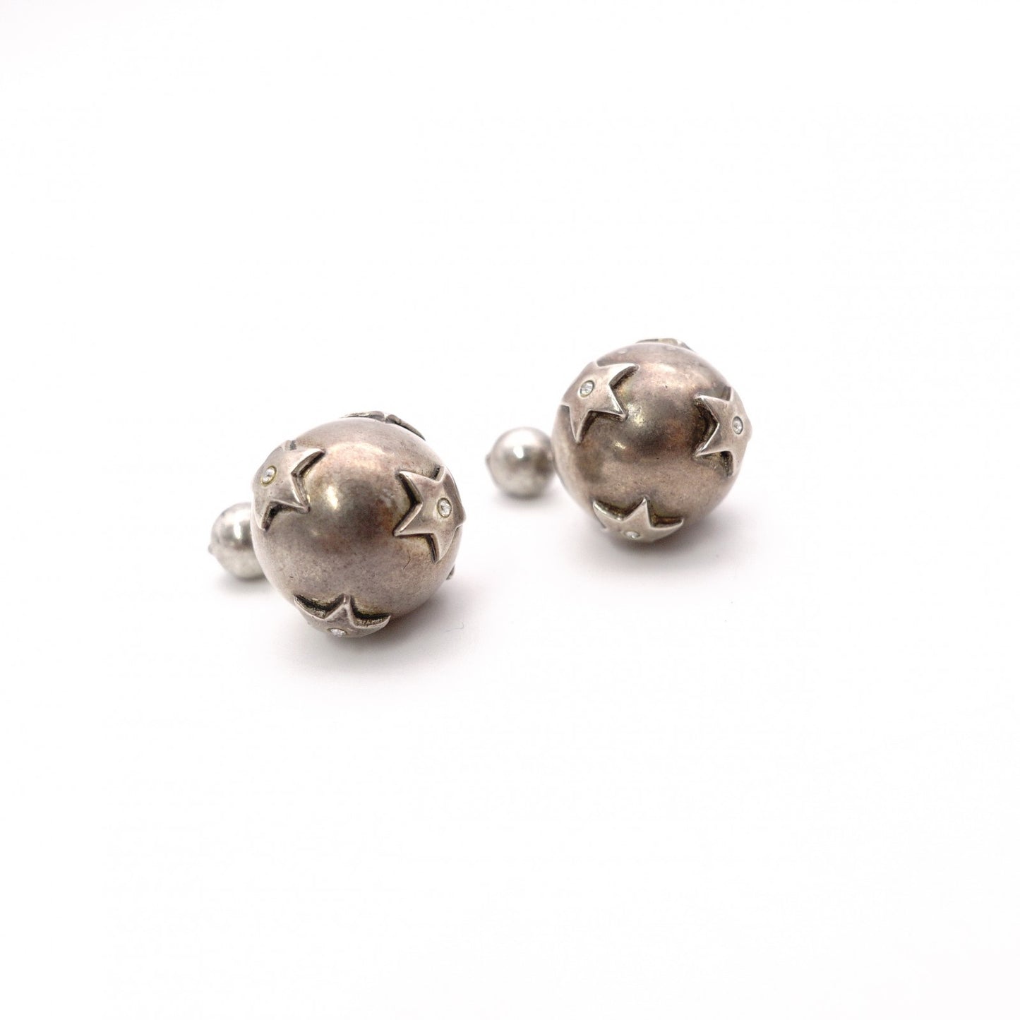 Dior Tribal Earrings, Metal, Silver, Star