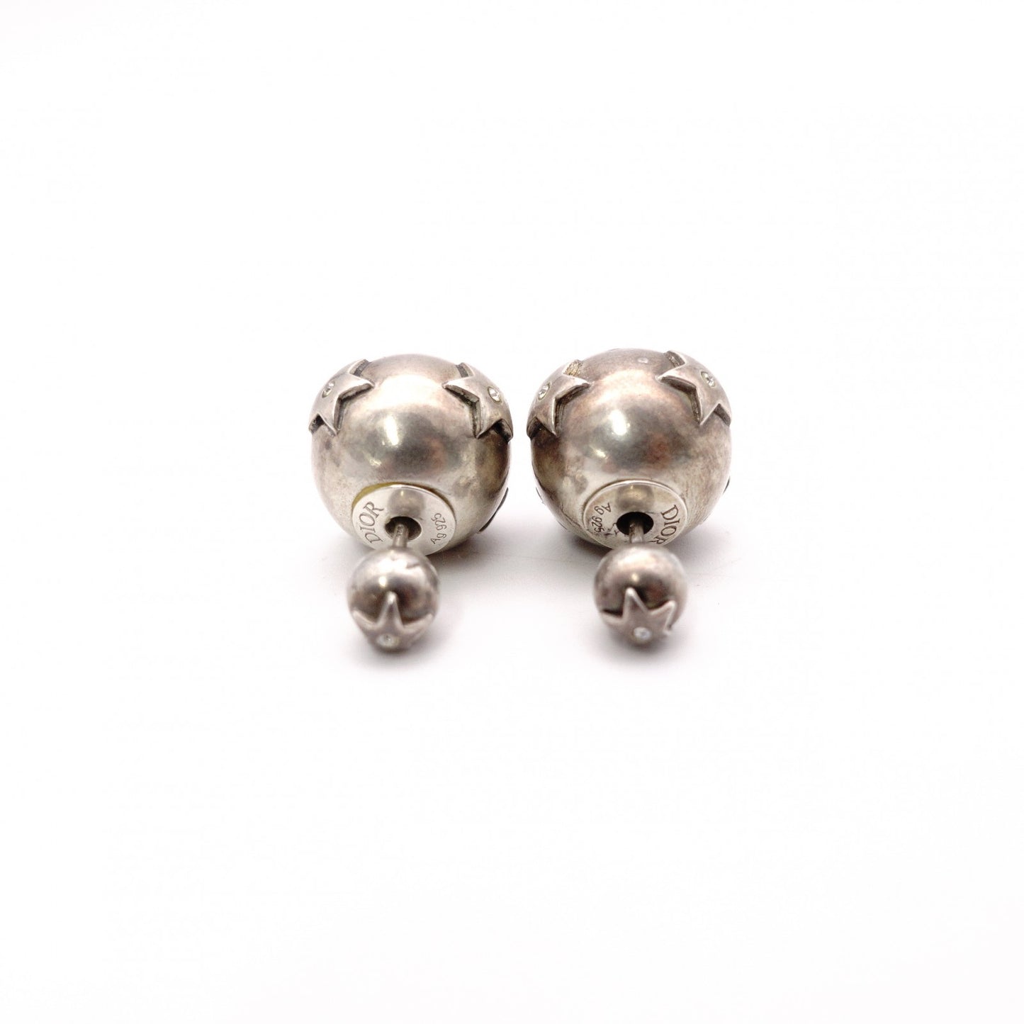 Dior Tribal Earrings, Metal, Silver, Star