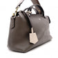 FENDI Zucca By the Way Handbag, Leather, Brown x Black, with Charm