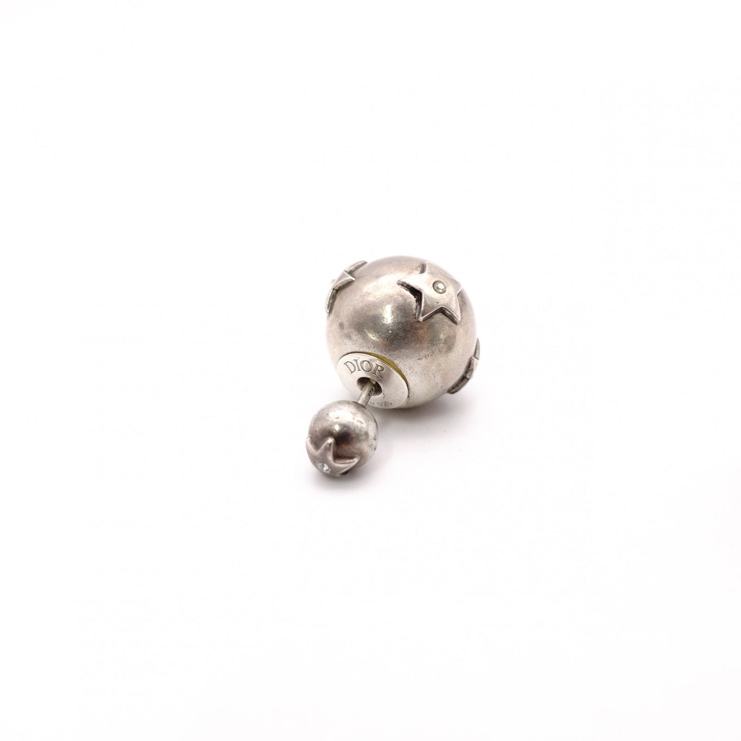 Dior Tribal Earrings, Metal, Silver, Star