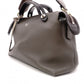 FENDI Zucca By the Way Handbag, Leather, Brown x Black, with Charm