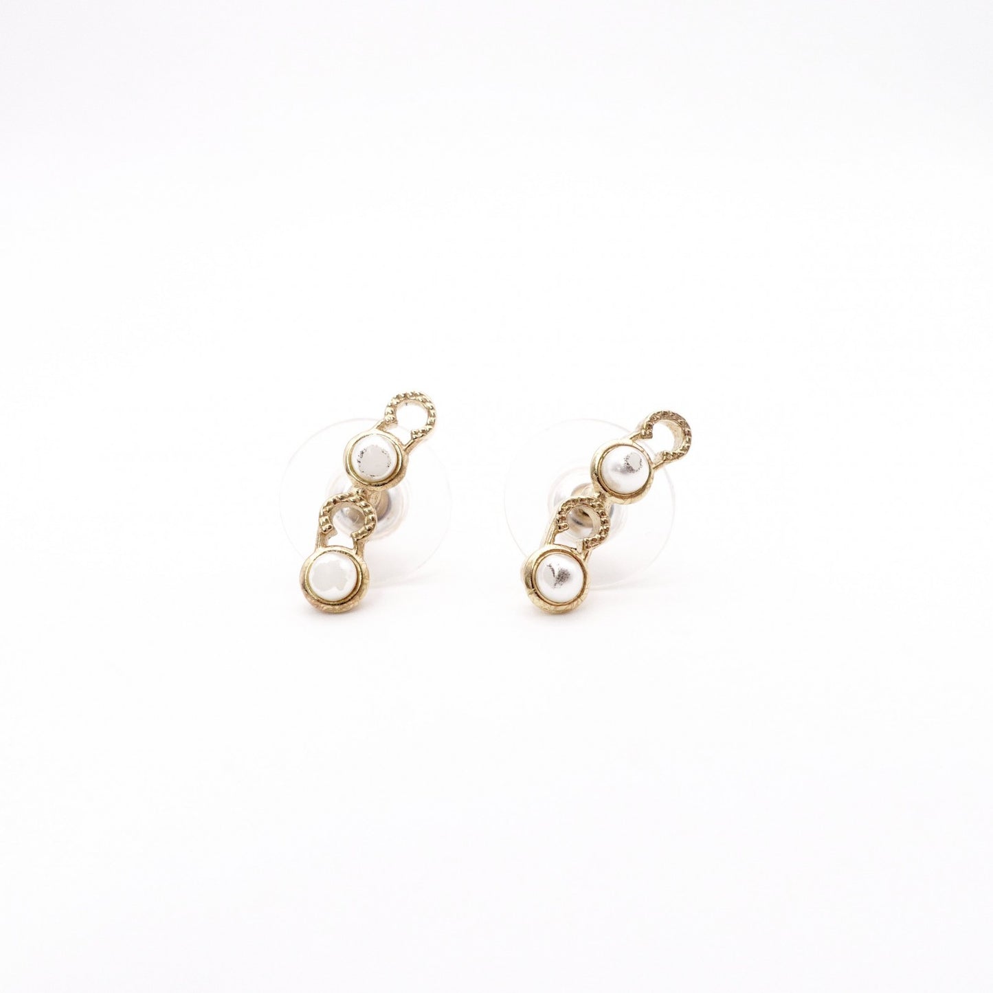 CHANEL シャネル ピアス メタル/フェイクパール ゴールド【中古】 レディース