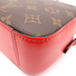 LOUIS VUITTON Santonju Shoulder Bag, Monogram Canvas, PVC, Leather, Brown and Red, Tassel