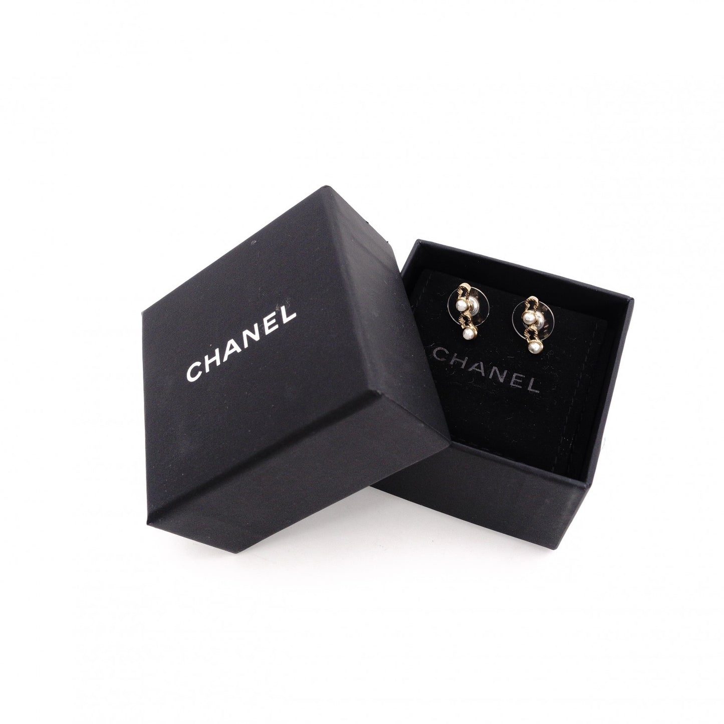 CHANEL シャネル ピアス メタル/フェイクパール ゴールド【中古】 レディース