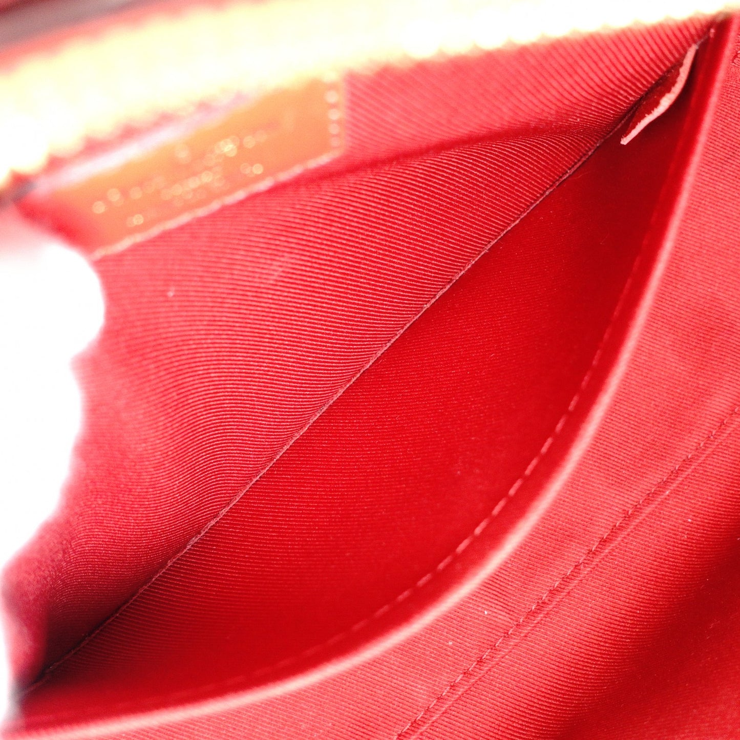 LOUIS VUITTON Santonju Shoulder Bag, Monogram Canvas, PVC, Leather, Brown and Red, Tassel