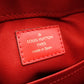 LOUIS VUITTON Santonju Shoulder Bag, Monogram Canvas, PVC, Leather, Brown and Red, Tassel