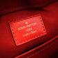 LOUIS VUITTON Santonju Shoulder Bag, Monogram Canvas, PVC, Leather, Brown and Red, Tassel