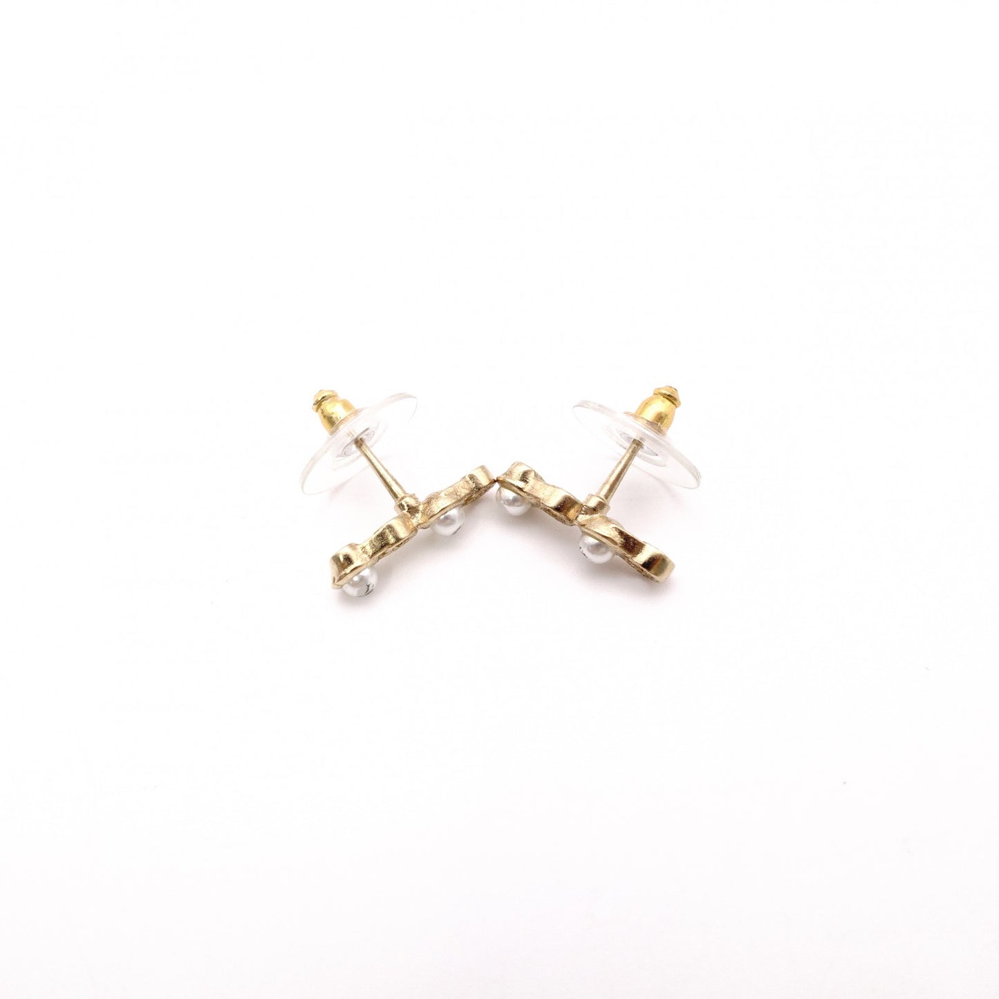 CHANEL シャネル ピアス メタル/フェイクパール ゴールド【中古】 レディース