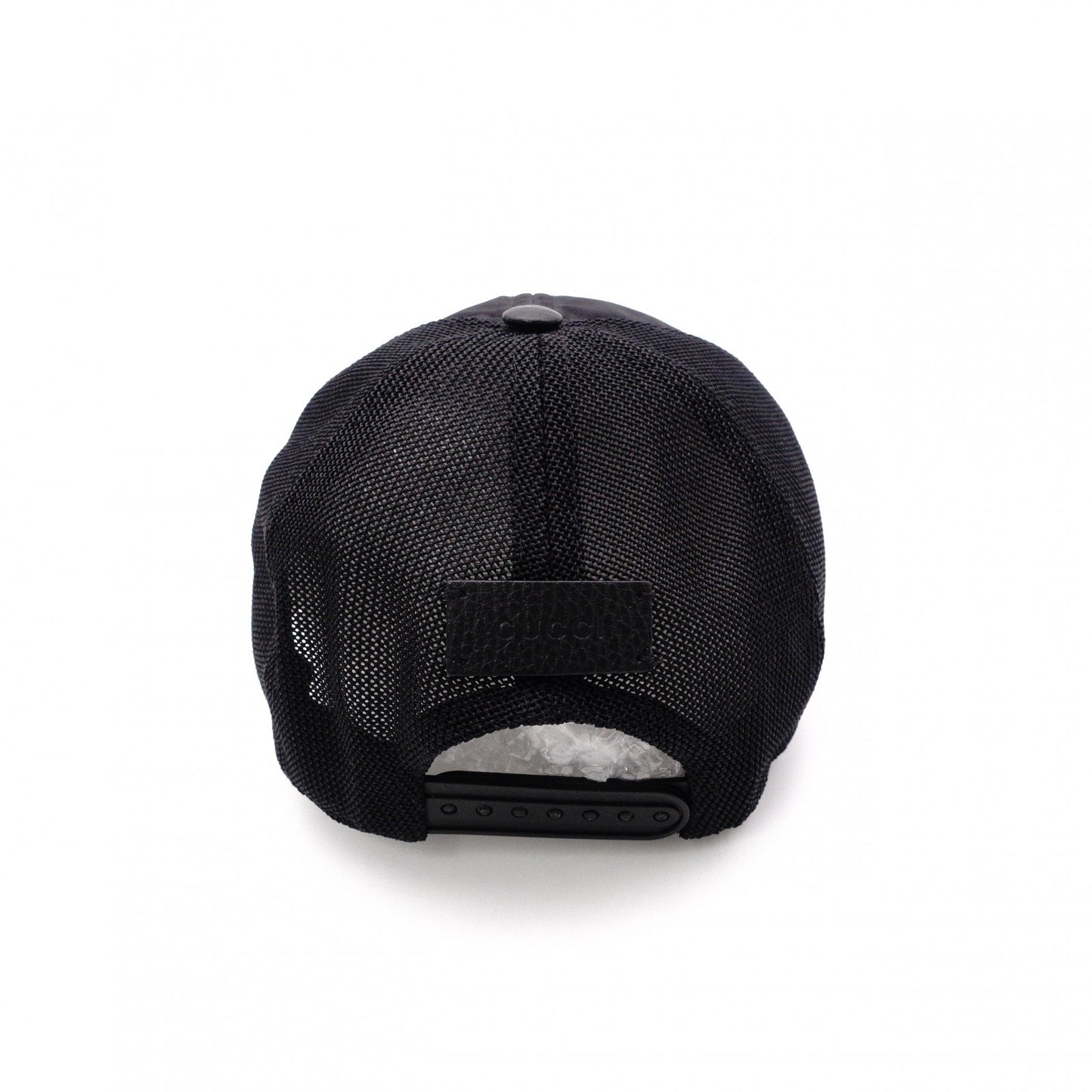GUCCI M77806 Baseball Cap, Nylon, Black, Size M (58 cm)