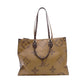 LOUIS VUITTON OTG GM On the Go Monogram Reverse Handbag, PVC and Leather, Brown, 2-Way