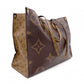 LOUIS VUITTON OTG GM On the Go Monogram Reverse Handbag, PVC and Leather, Brown, 2-Way