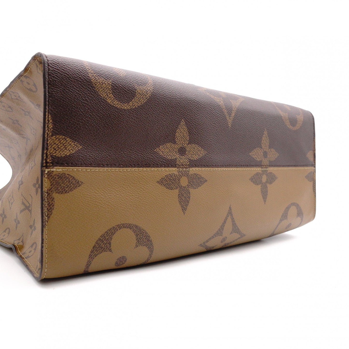 LOUIS VUITTON OTG GM On the Go Monogram Reverse Handbag, PVC and Leather, Brown, 2-Way