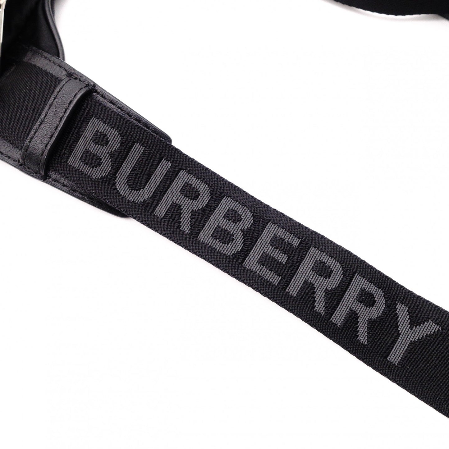 BURBERRY ECONYL Body Bag, Nylon, Black, Logo, Black Shoulder Bag