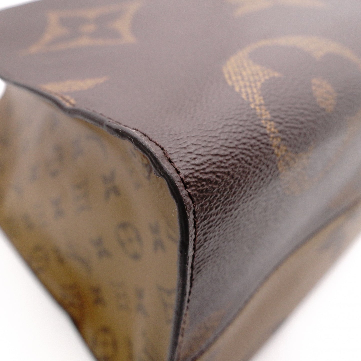 LOUIS VUITTON OTG GM On the Go Monogram Reverse Handbag, PVC and Leather, Brown, 2-Way