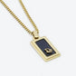 Christian Dior Necklace Gold × Black Plate Vintage 7-12-1234