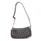 Christian Dior Trotter Shoulder Bag, Canvas and Leather, Navy, Silver Hardware