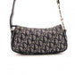 Christian Dior Trotter Shoulder Bag, Canvas and Leather, Navy, Silver Hardware