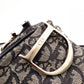 Christian Dior Trotter Shoulder Bag, Canvas and Leather, Navy, Silver Hardware