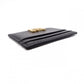Dior Card Case, Leather, Black, Logo, Gold Hardware
