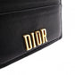 Dior Card Case, Leather, Black, Logo, Gold Hardware