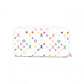 LOUIS VUITTON Zippy Wallet Monogram Multicolor Long Wallet PVC White-Toned Wallet with Gold Hardware