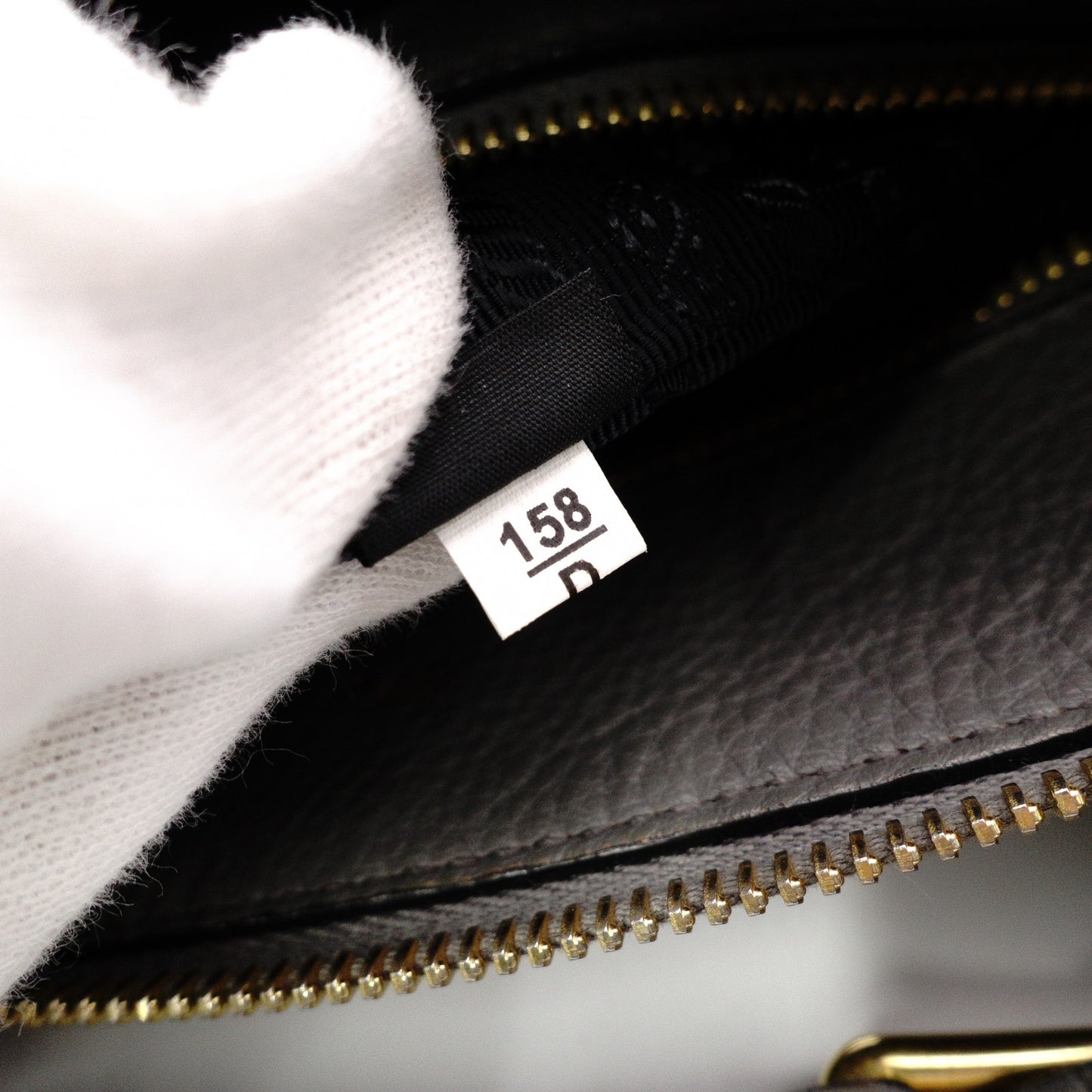 PRADA Handbag, Leather, Gray, 2-Way Crossbody, Gold Hardware, Triangle Logo