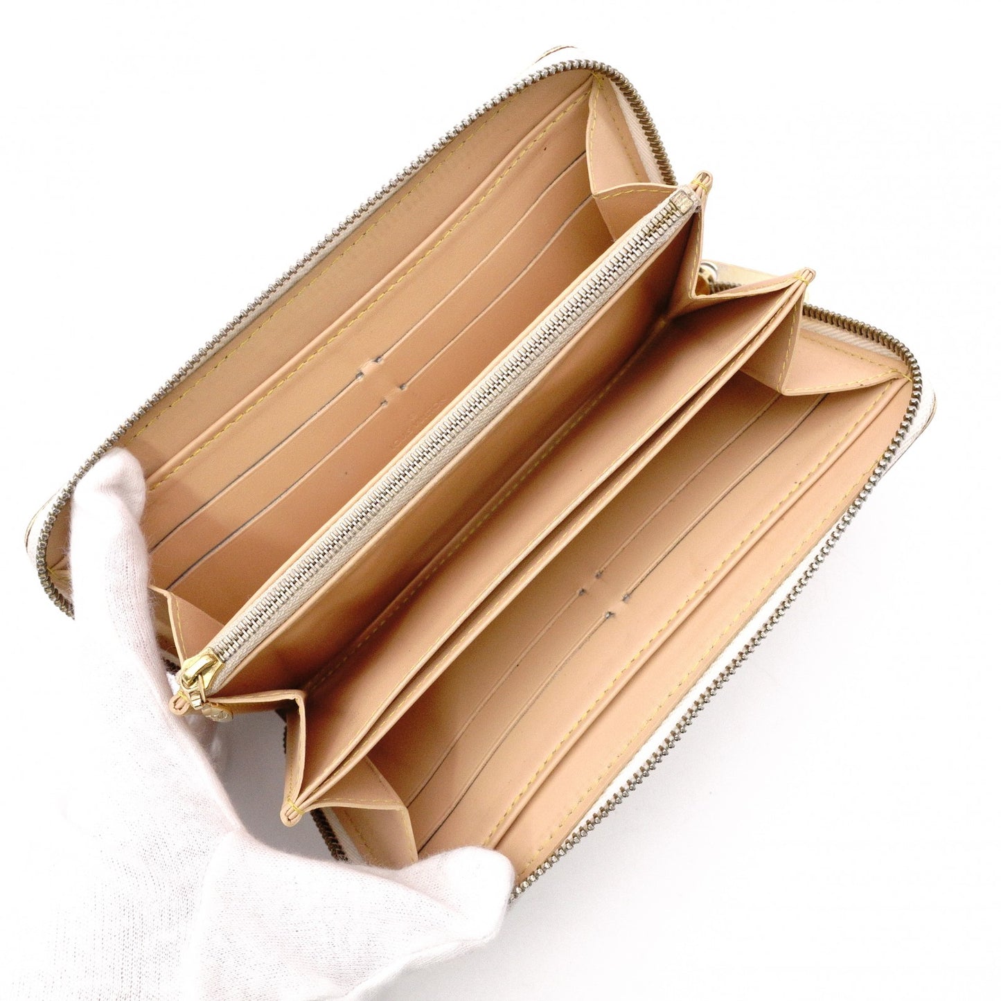 LOUIS VUITTON Zippy Wallet Monogram Multicolor Long Wallet PVC White-Toned Wallet with Gold Hardware
