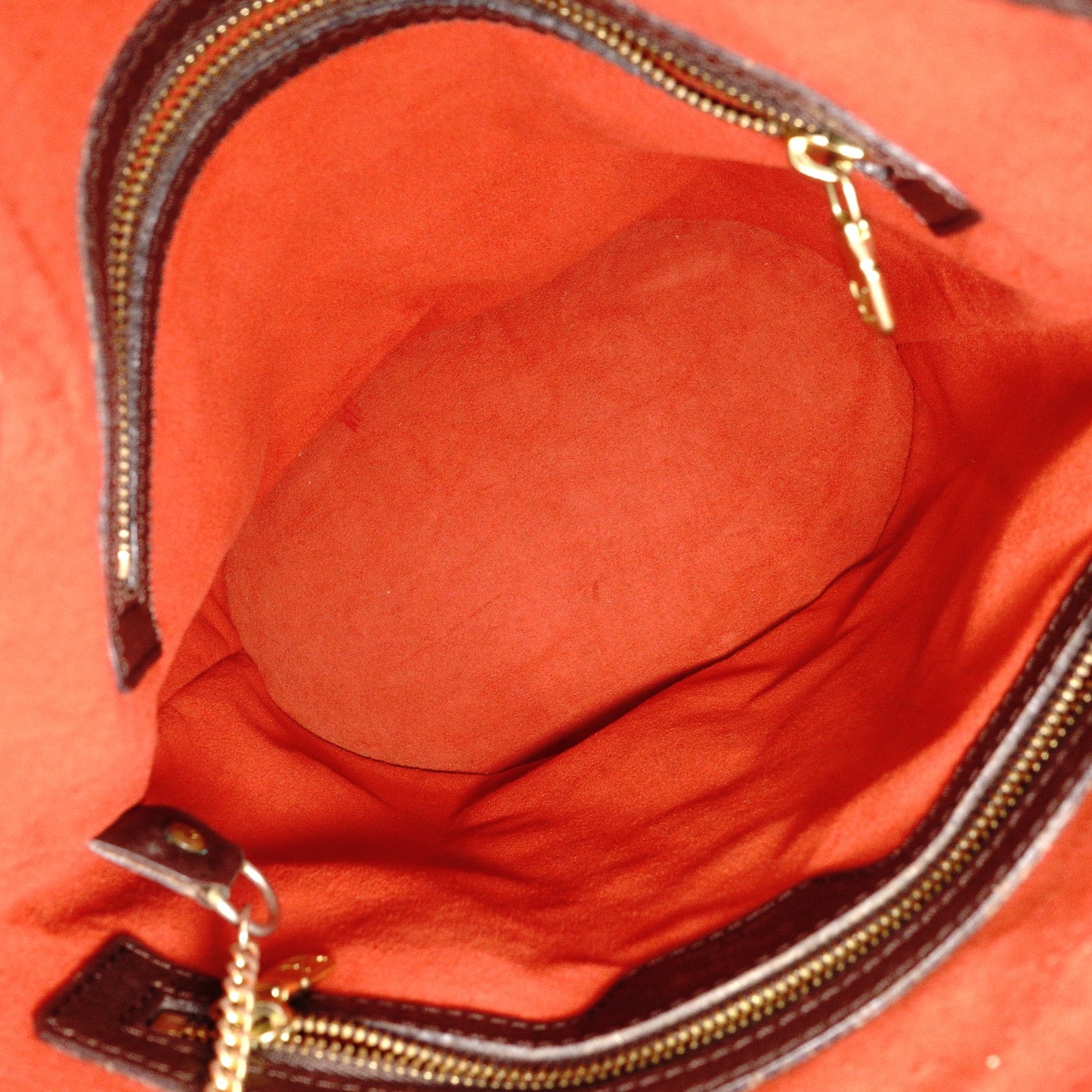 Louis Vuitton Marais Damier Ébène Shoulder Bag PVC Leather Brown Tote Bag