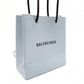 BALENCIAGA Shopping Tote Handbag, Leather, Blue, 2-Way