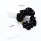 Celine Triomphe Scrunchie Black 100% Silk Logo Black Box Included 7-12-274