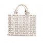 CELINE Triomphe Handbag, Canvas/Leather, White, 2-Way Crossbody, Logo