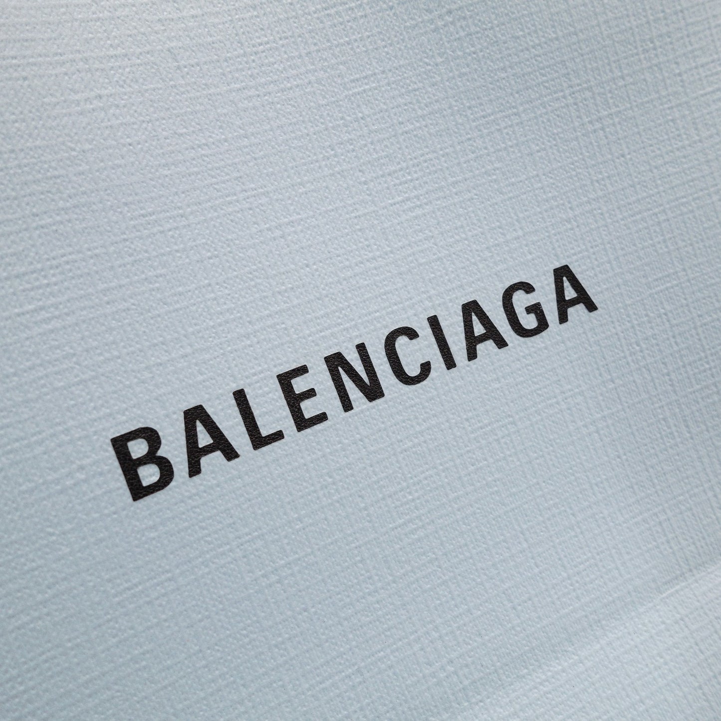 BALENCIAGA Shopping Tote Handbag, Leather, Blue, 2-Way