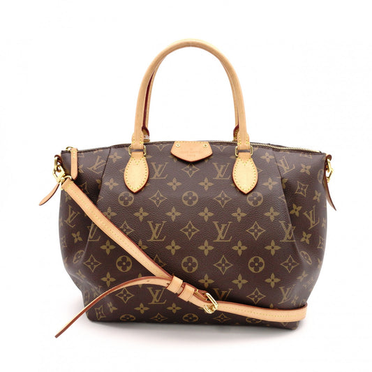 LOUIS VUITTON Churen MM Monogram Canvas Shoulder Bag, PVC/Leather, Brown, 2-Way