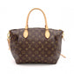 LOUIS VUITTON Churen MM Monogram Canvas Shoulder Bag, PVC/Leather, Brown, 2-Way