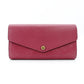 LOUIS VUITTON Portefeuille Sarah Monogram Implant Long Wallet Leather Pink M61181 Wallet 7-12-446