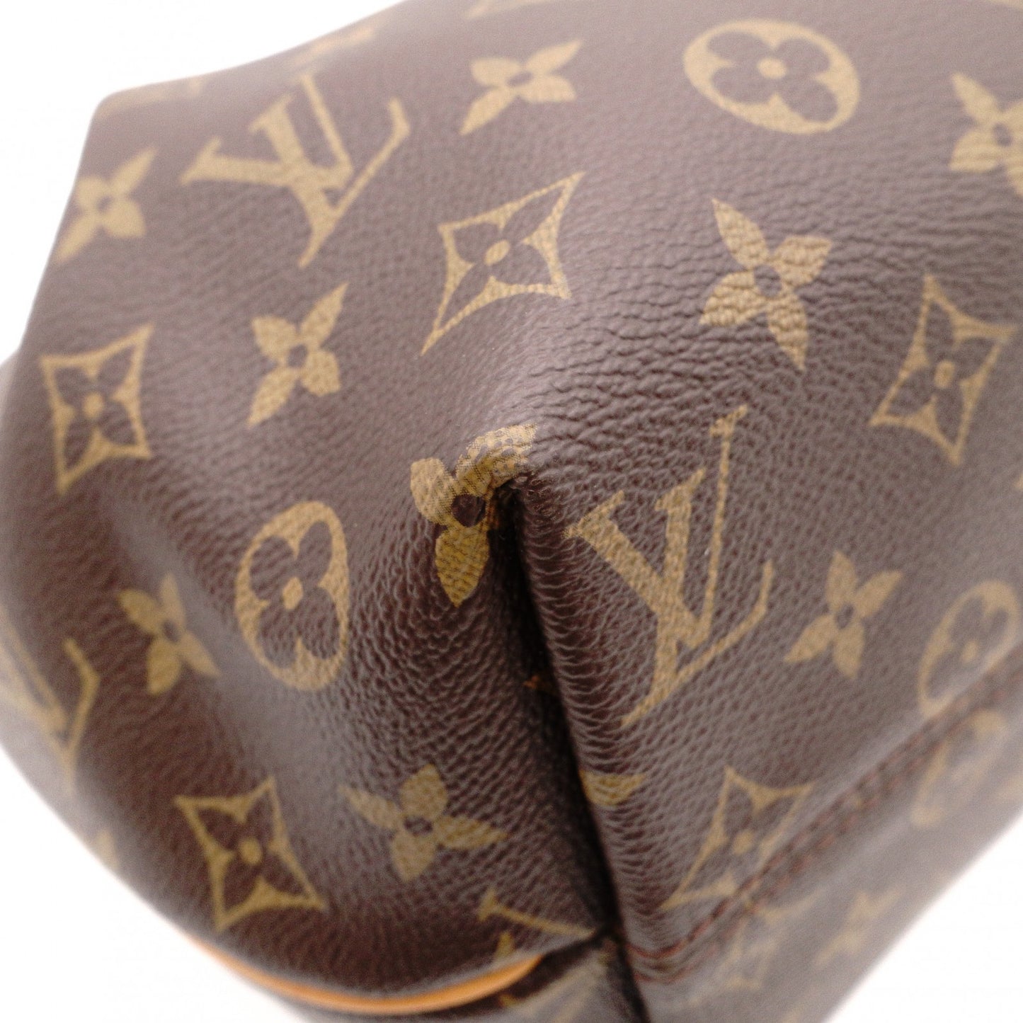 LOUIS VUITTON Churen MM Monogram Canvas Shoulder Bag, PVC/Leather, Brown, 2-Way