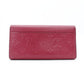 LOUIS VUITTON Portefeuille Sarah Monogram Implant Long Wallet Leather Pink M61181 Wallet 7-12-446