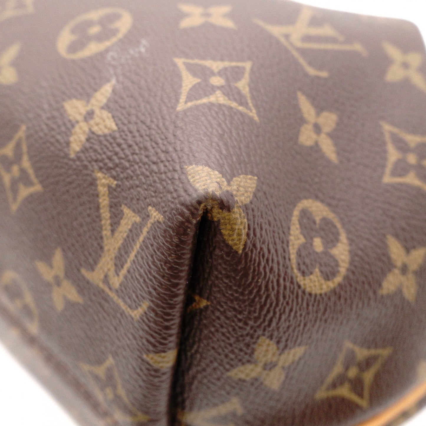 LOUIS VUITTON Churen MM Monogram Canvas Shoulder Bag, PVC/Leather, Brown, 2-Way
