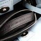 BALENCIAGA Shopping Tote Handbag, Leather, Blue, 2-Way
