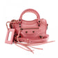 BALENCIAGA City The First Handbag, Leather, Pink, 2-Way