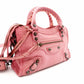 BALENCIAGA City The First Handbag, Leather, Pink, 2-Way