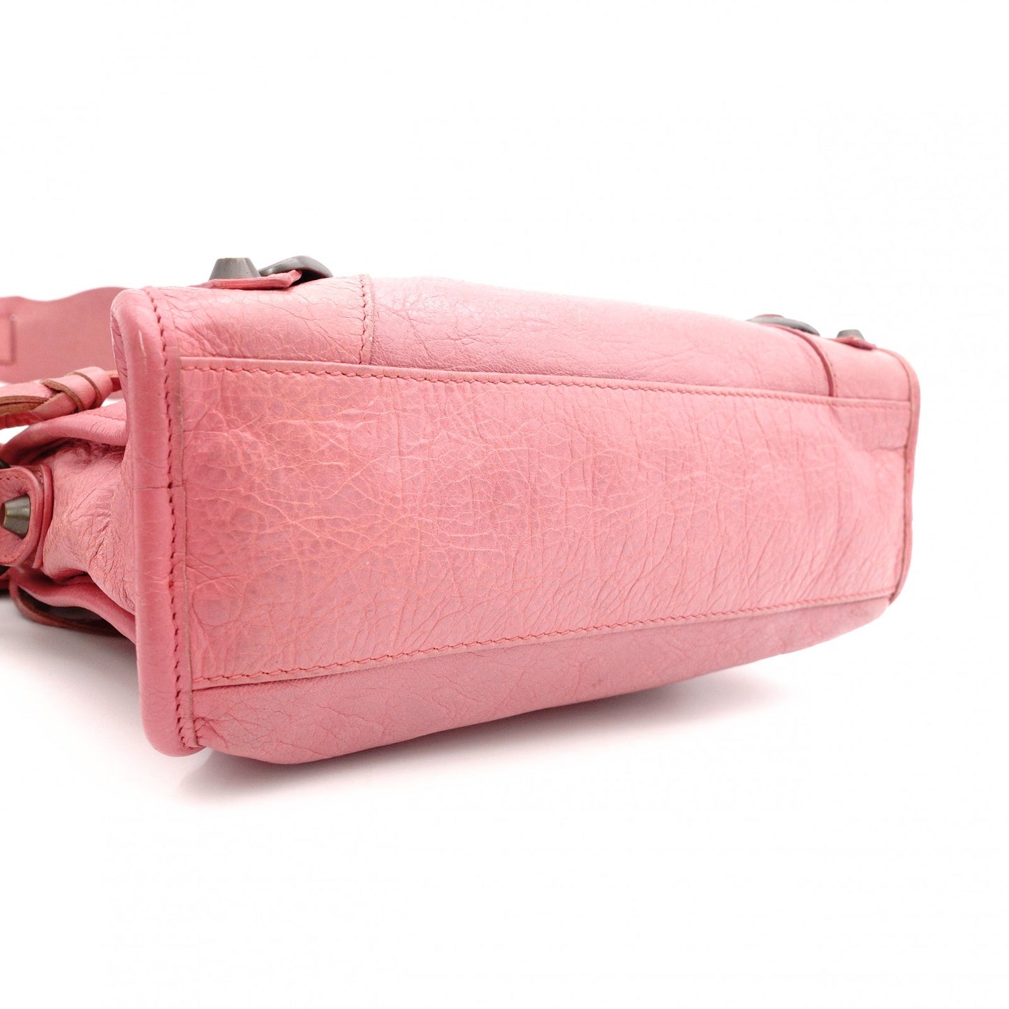 BALENCIAGA City The First Handbag, Leather, Pink, 2-Way