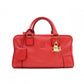LOEWE Amazonas Handbag, Leather, Red, Anagram, Gold Hardware
